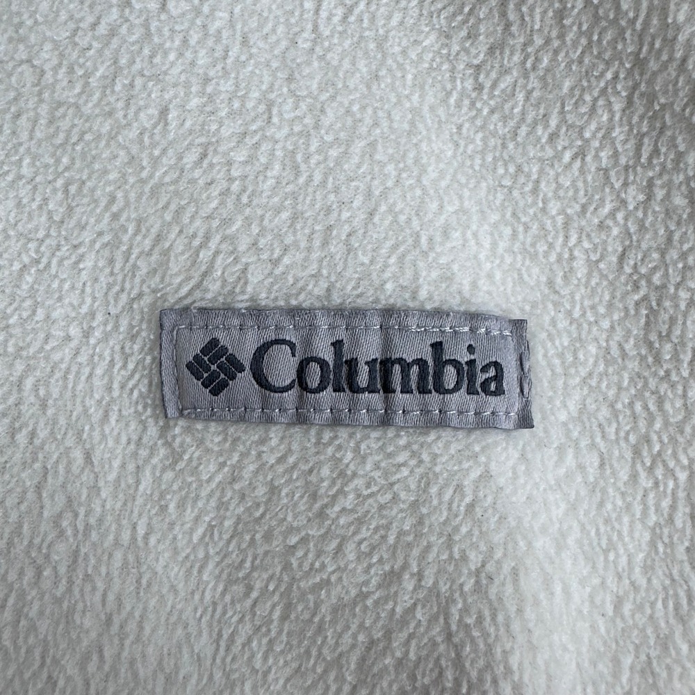 Columbia Fleece Jacket Womens XL Extra Large Cream Full Zip Benton Springs - Picture 8 of 16